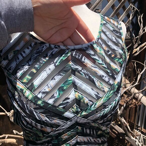 NWOT Parker Mirabella Palm Sleeveless Stripe Dress - Picture 5 of 13